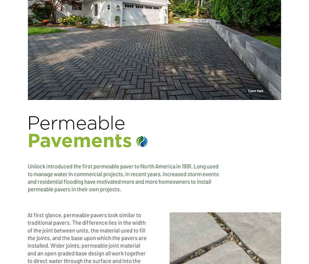 Permeable Paver Options example 1